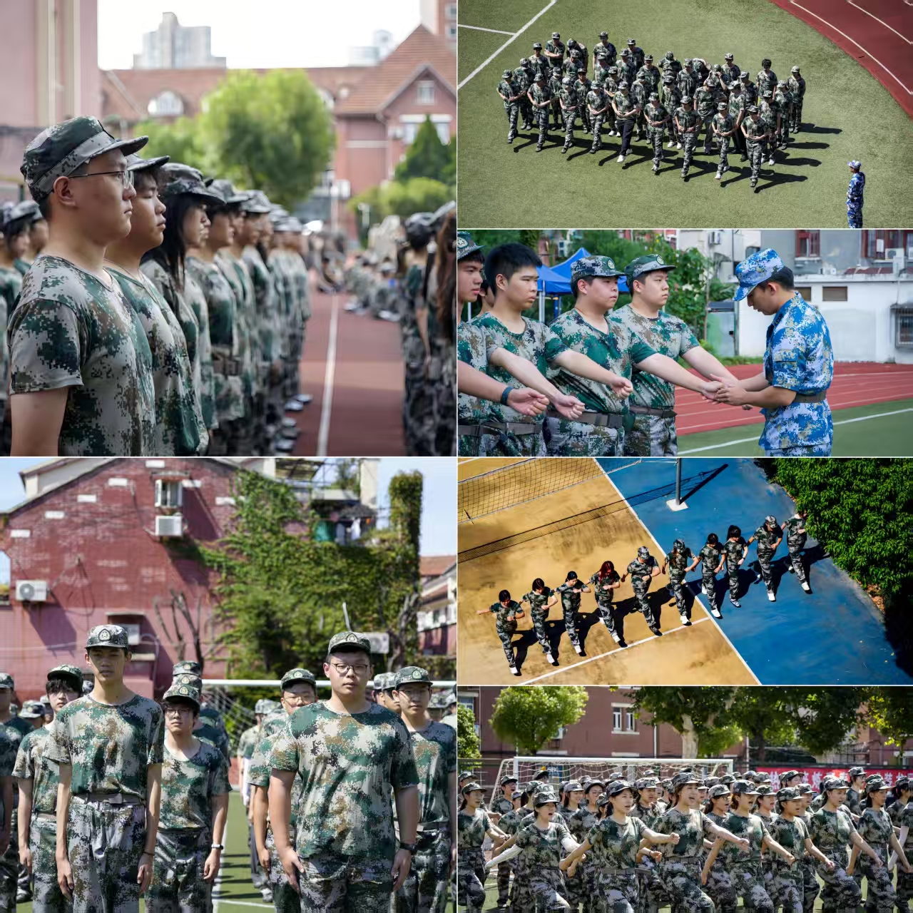 复兴路校区学子军训风采