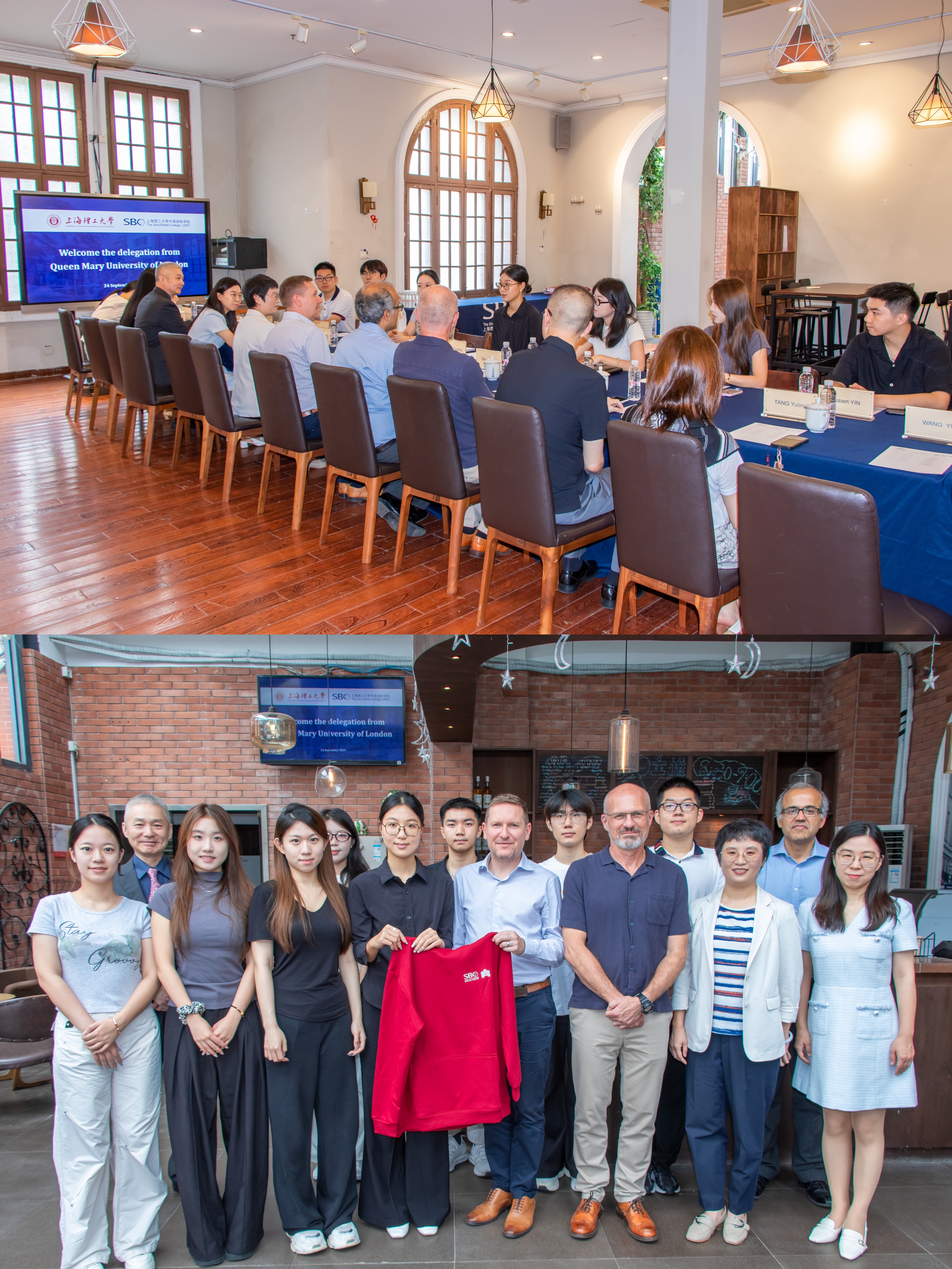 伦敦玛丽女王大学代表团与学院学生交流